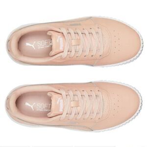 GIRLS PUMA PEACH CREAM COLOR SNEAKERS